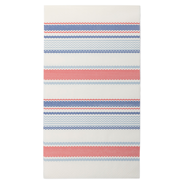 PLNP390 - Patriotic Stripe Paper Guest Napkin