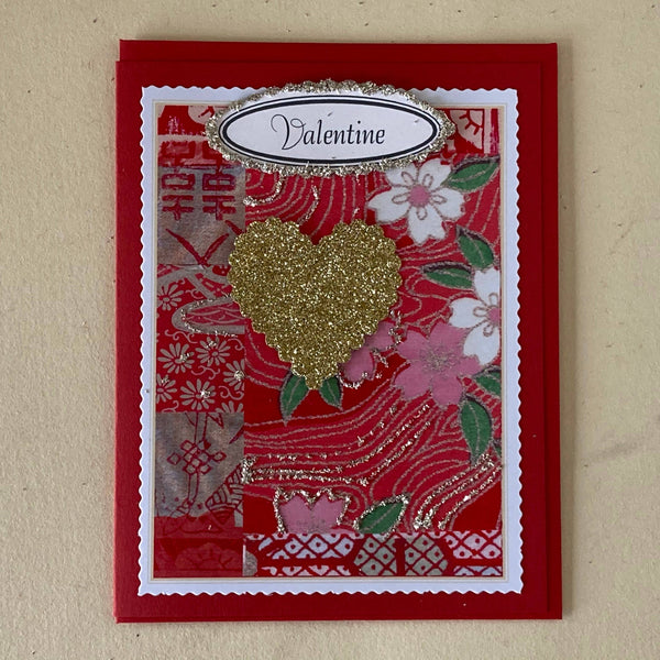 Greeting Card - Valentine: Tied Heart