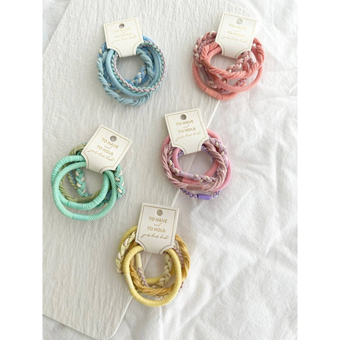 Assorted Thin Hair Ties - GASA: Assorted / ONE SIZE