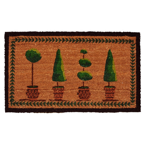 Topiary Doormat: 17" x 29"