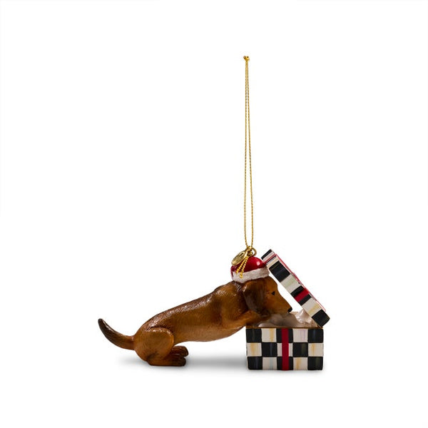 Ornament, Holiday Dachshund Dog MAC1946 Mackenzie Child’s