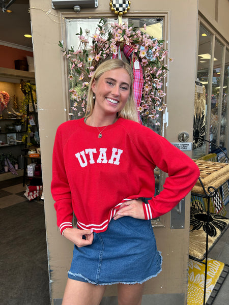 Gameday Raglan Sweater, Utah