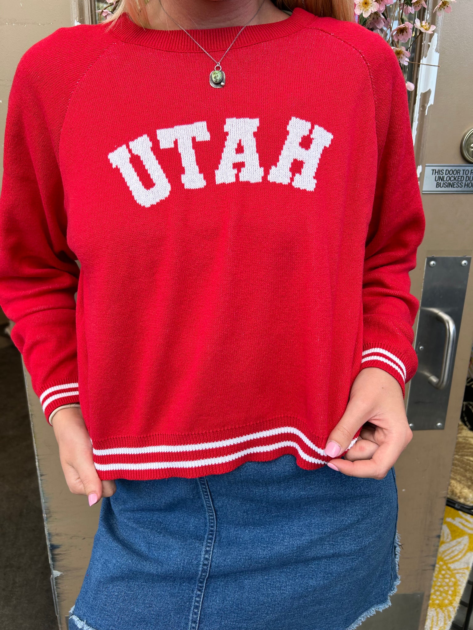 Gameday Raglan Sweater, Utah