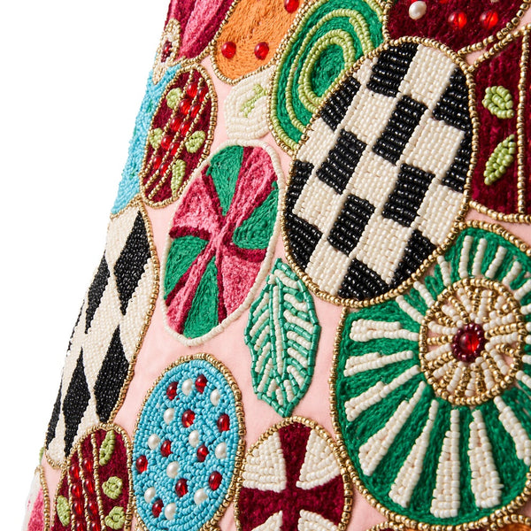 Pillow, Confetti Jolly Ornament MAC1407 Mackenzie Childs