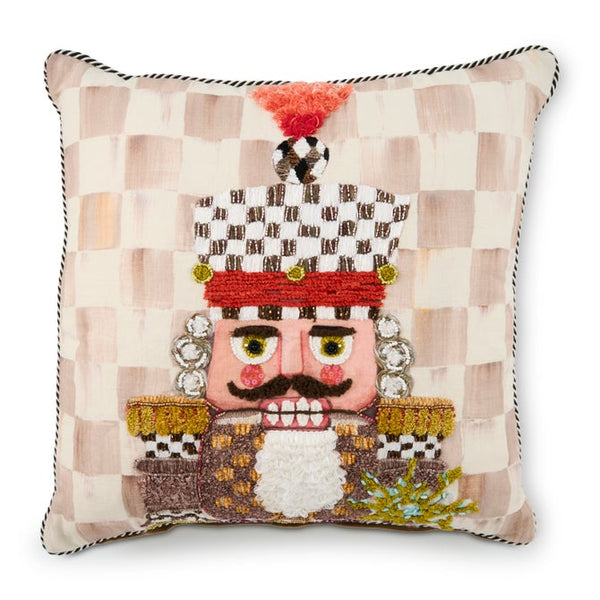 Pillow, Mocha Nutcracker MAC1401 Mackenzie Childs