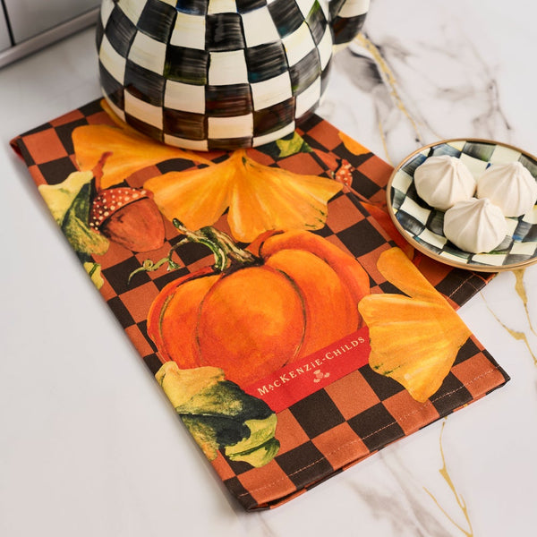 Dish Towel, Pumpkin Harvest MAC3118 Mackenzie childs
