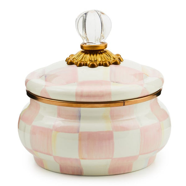 Squashed Pot, Rosy MAC223RC Mackenzie Childs