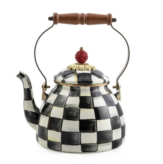 MacKenzie-Childs Check 2 Qt. Tea Kettles