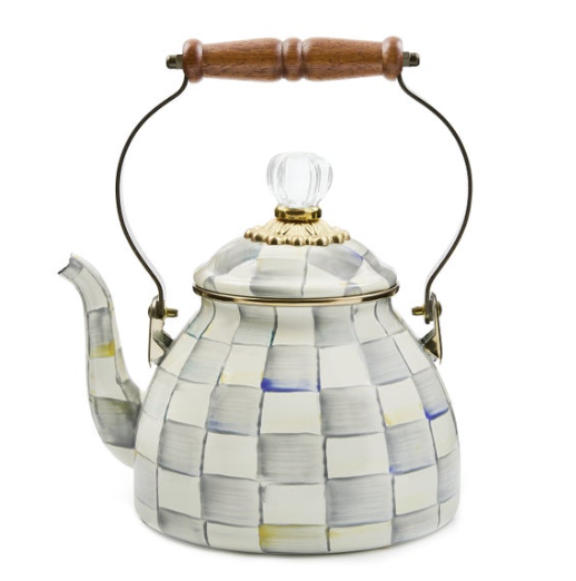 MacKenzie-Childs Check 2 Qt. Tea Kettles