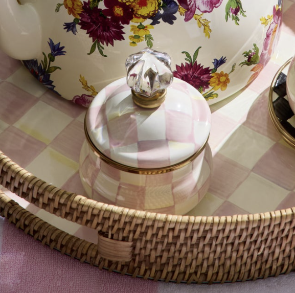 Rosy Check Sugar Bowl
