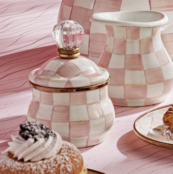 Rosy Check Sugar Bowl