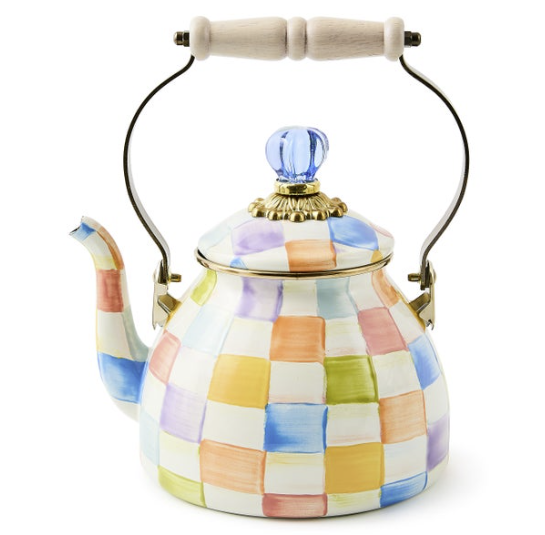 MacKenzie-Childs Check 2 Qt. Tea Kettles