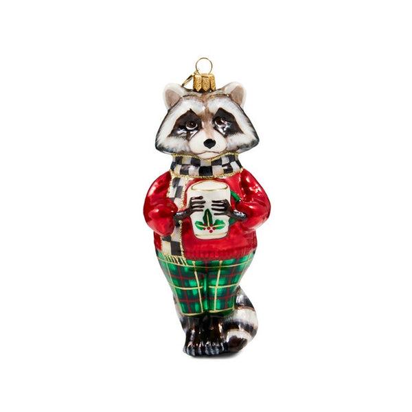 Ornament, Tartan Raccoon MAC2383 mackenzie child’s