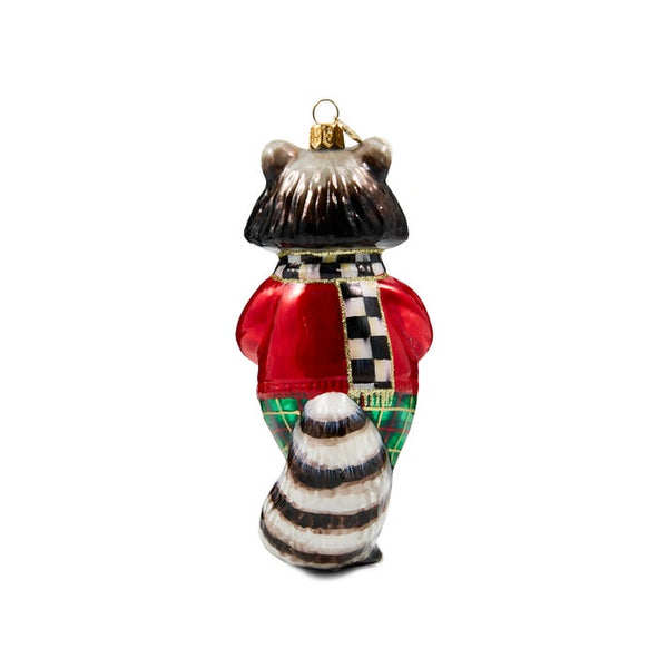 Ornament, Tartan Raccoon MAC2383 mackenzie child’s