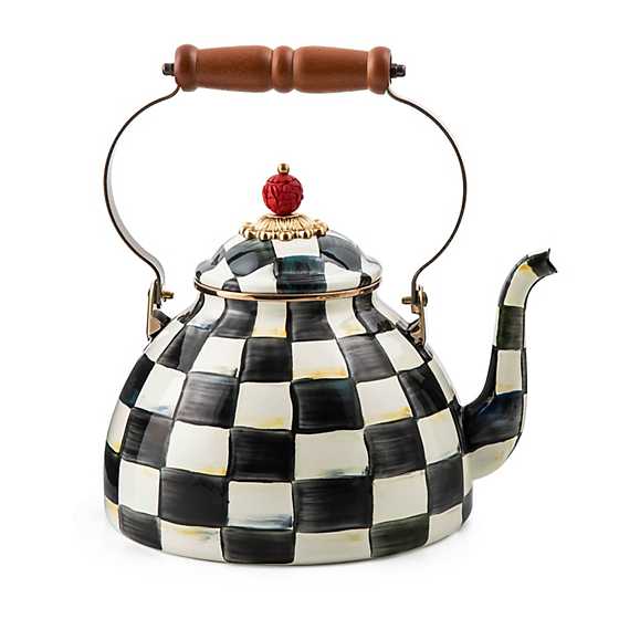 MacKenzie-Childs 3 Quart Kettle in Courtly Check