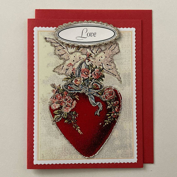 Greeting Card - Valentine: Tied Heart