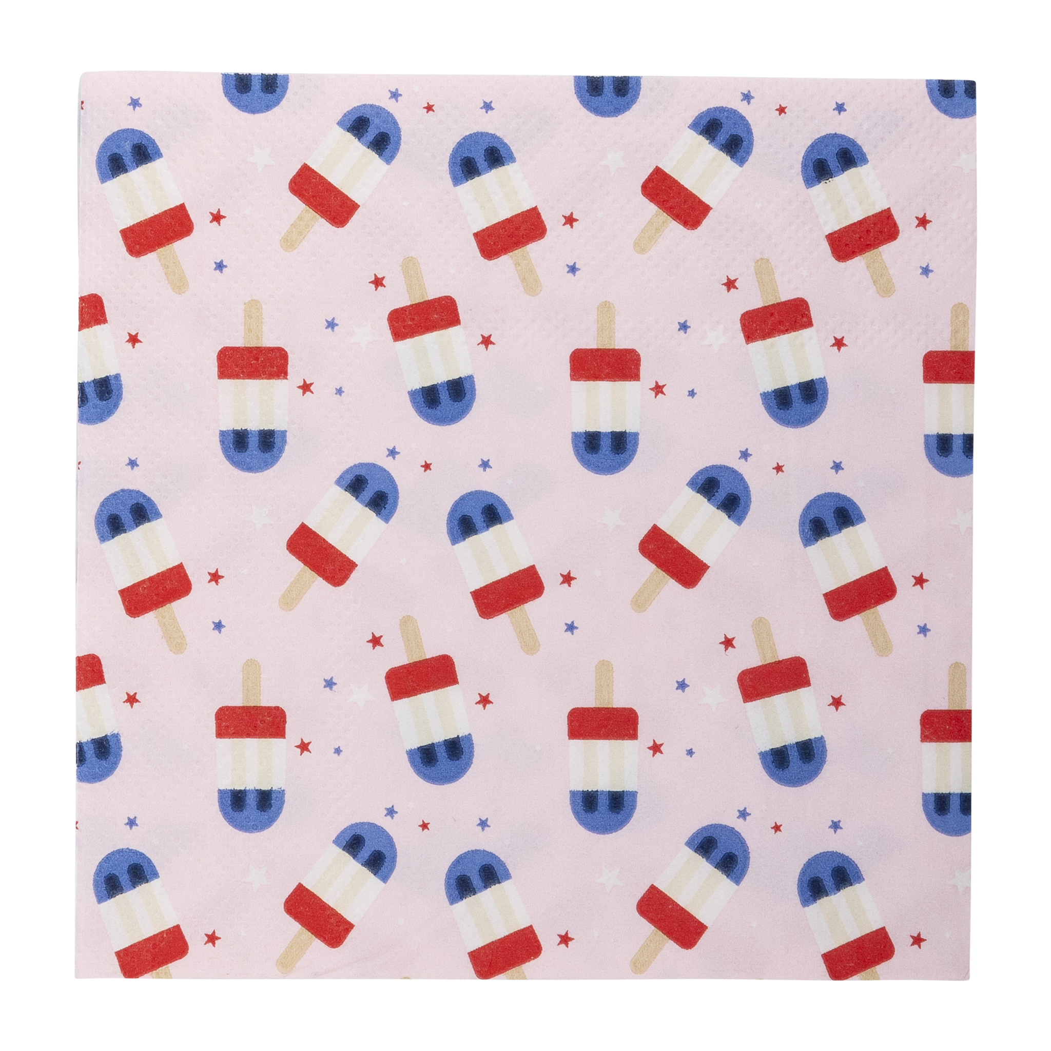 PLNP383 - Popsicles Pattern Paper Cocktail Napkin