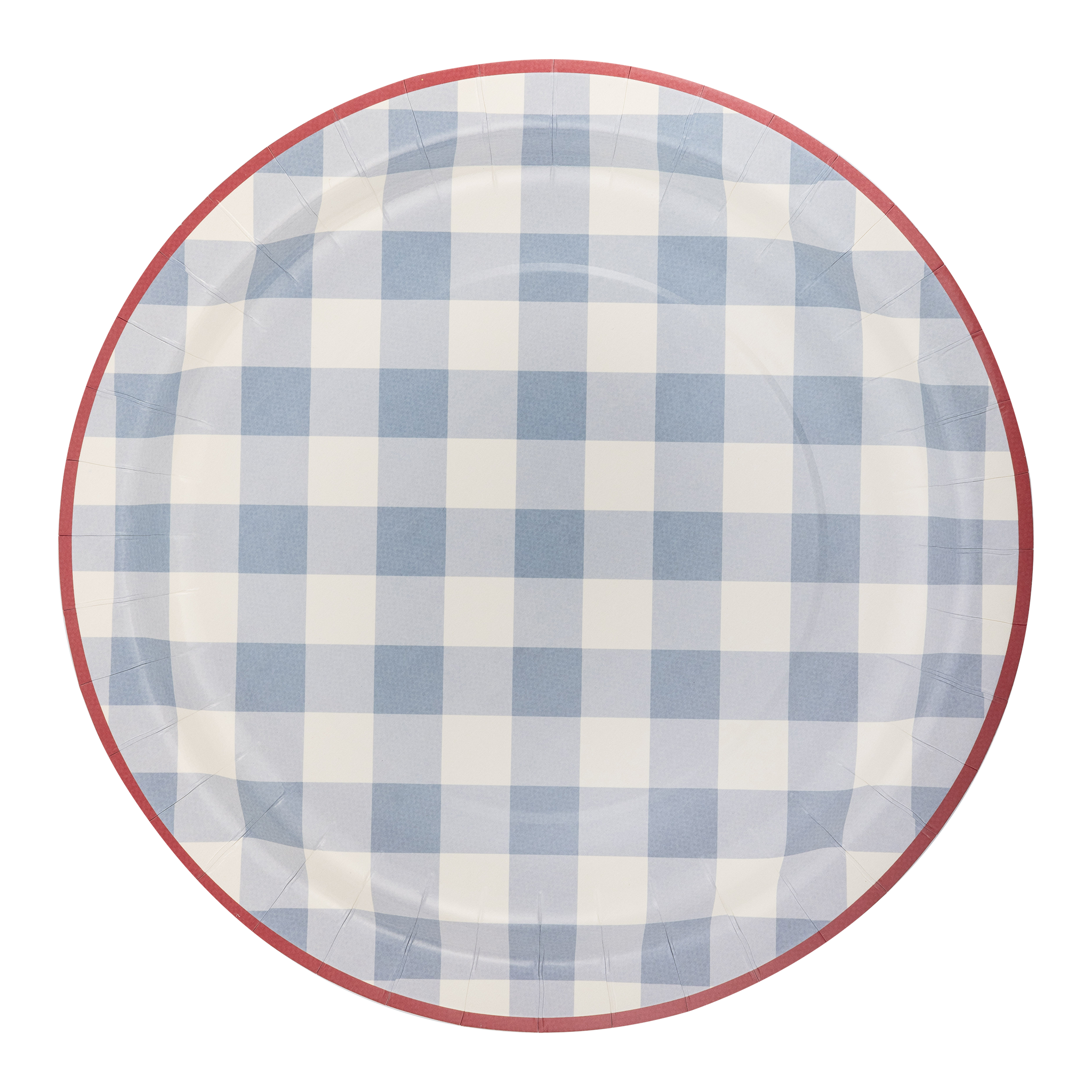 HAM1040 - Hamptons Chambray Gingham Paper Plate