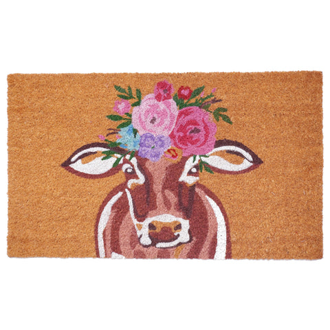 Sassy Cow Doormat: 17'' x 29''