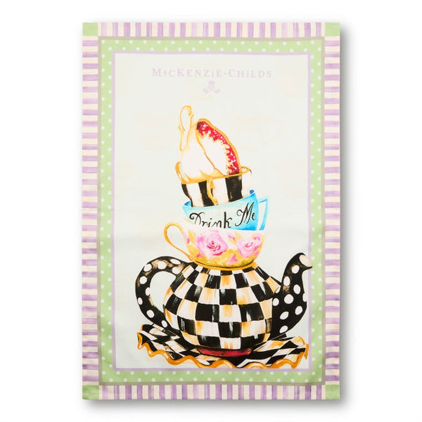 Dish Towel, Spill the Tea MAC3112 Mackenzie Childs