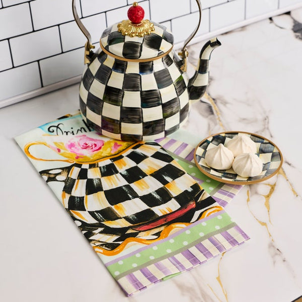 Dish Towel, Spill the Tea MAC3112 Mackenzie Childs