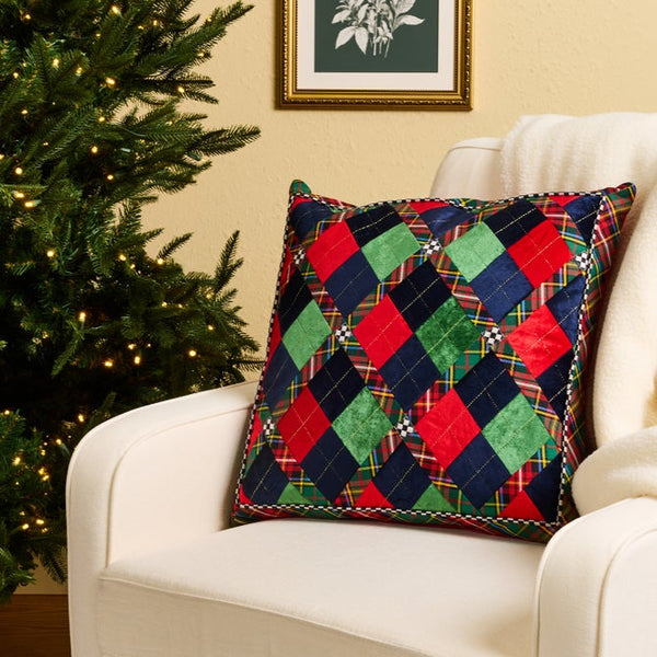 Pillow, Timeless Tartan MAC0005 Mackenzie Childs