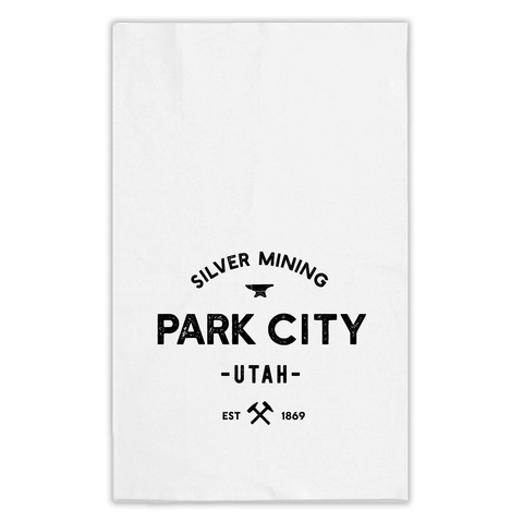 Park City Silver Mining Tea Towel