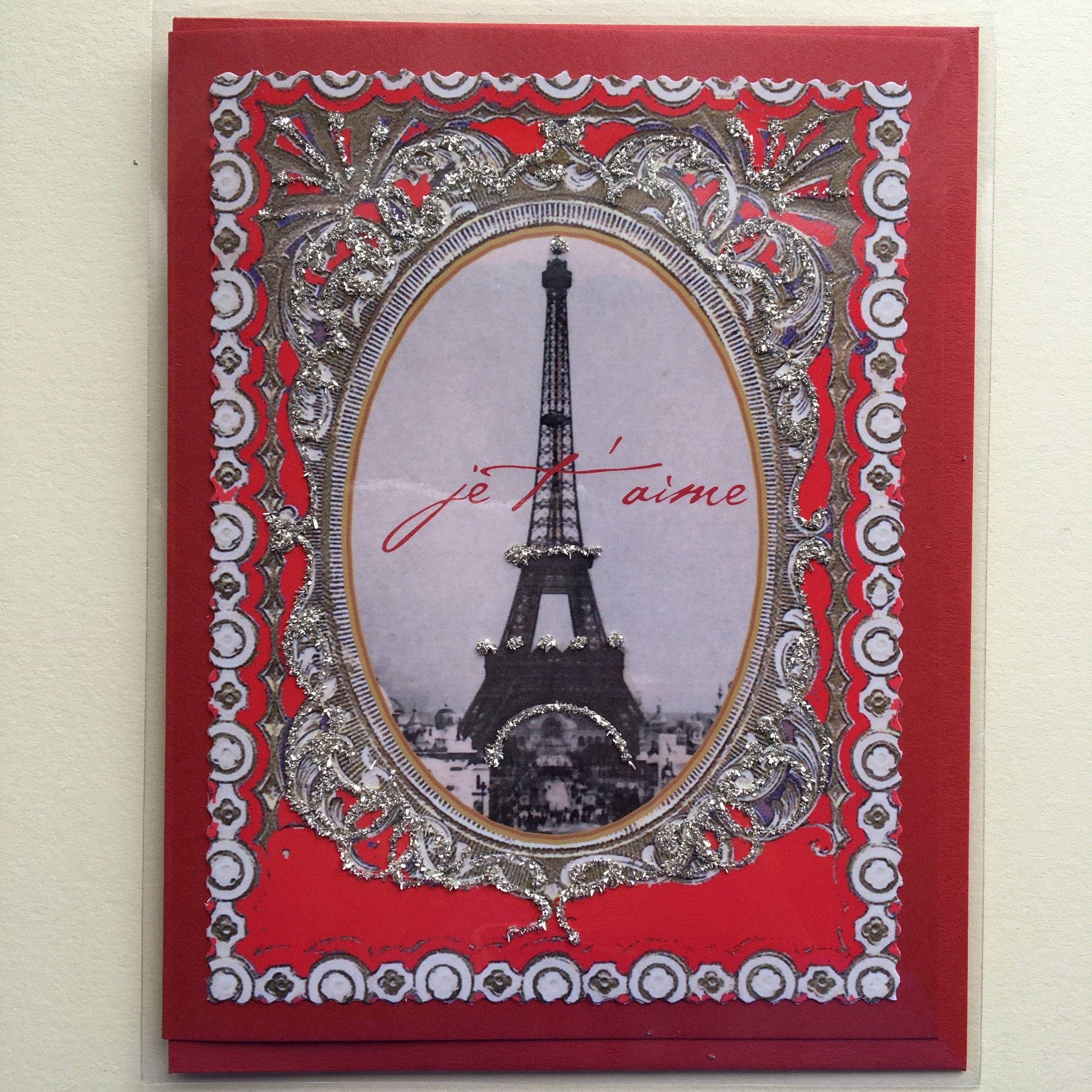 Greeting Card - Valentine: Eiffel Je t'aime