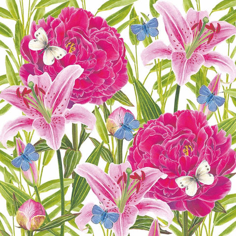 Peony & Lily Lunch Napkins